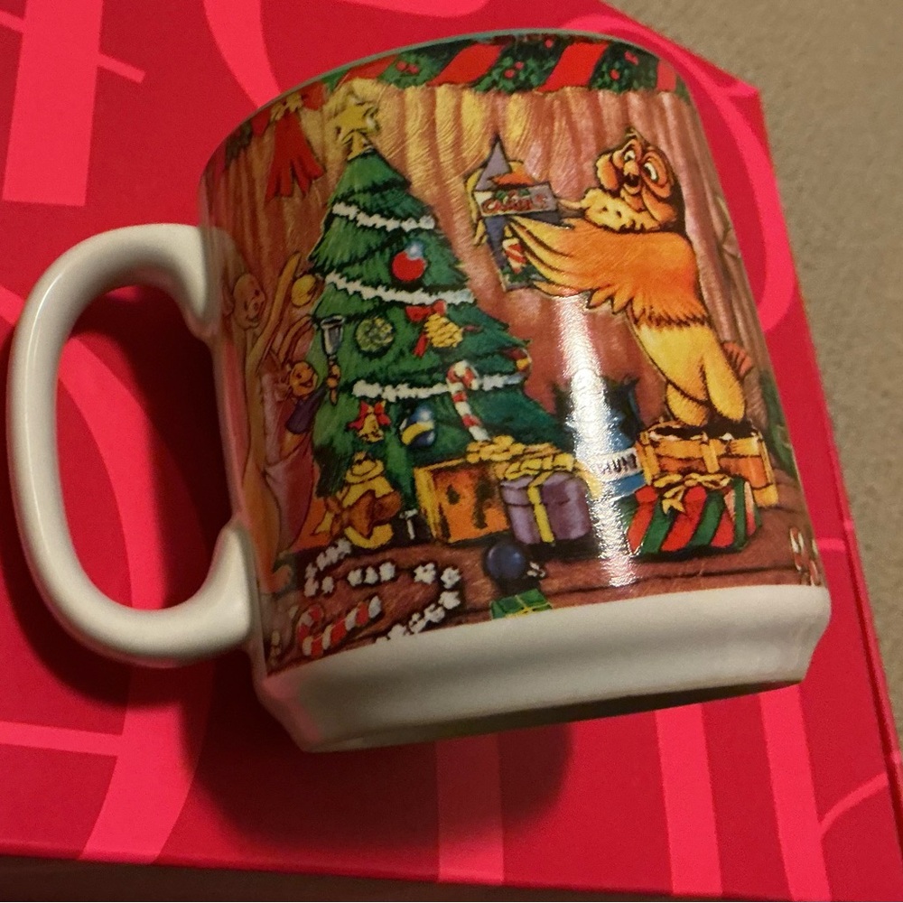 Vintage WINNIE THE POOH Mug Christmas Season Of Song 1997